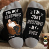 Personalized Crew Socks – Gifts For Dad, Grandpa  – Professional Eye Rest