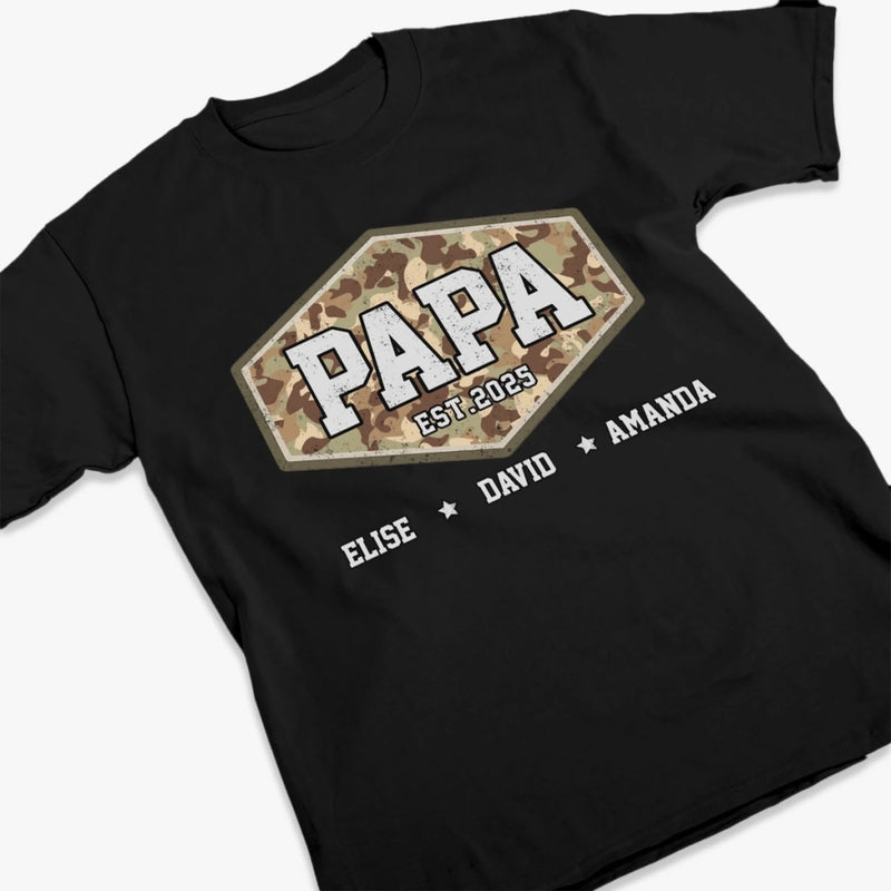 Personalized T-shirt, Hoodie – Gifts For Dad, Grandpa – Papa, Mission Never Ends