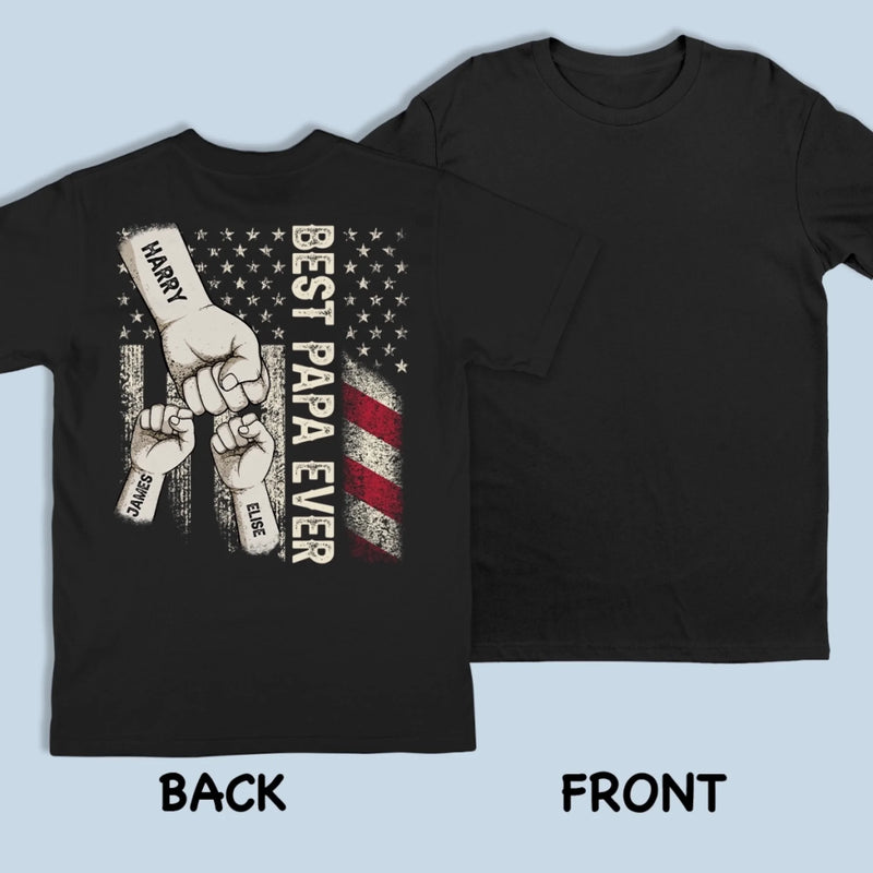 Personalized Back Printed T-shirt, Hoodie – Gifts For Dad, Grandpa – Leading With Strength