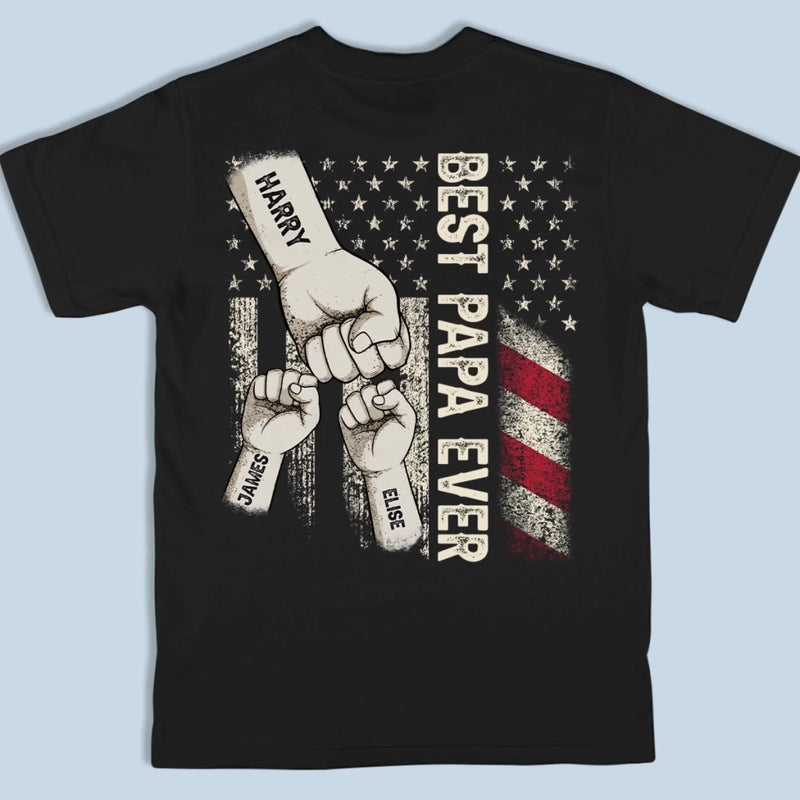Personalized Back Printed T-shirt, Hoodie – Gifts For Dad, Grandpa – Leading With Strength