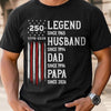 Personalized  America 250th Anniversary – Custom T-shirt, Hoodie – Gifts For Dad, Grandpa – Stars Stripes And Legacy