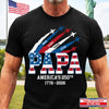 Personalized America 250th Anniversary – T-shirt, Hoodie – Gifts For Dad, Grandpa – You Make Life Beautiful