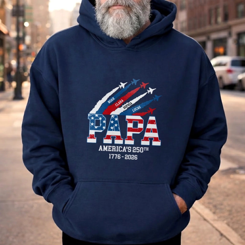 Personalized America 250th Anniversary – T-shirt, Hoodie – Gifts For Dad, Grandpa – You Make Life Beautiful