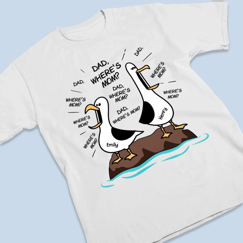 Personalized Unisex T-shirt, Hoodie – Funny Gifts For Dad, Grandpa – Dad Gull Energy Only