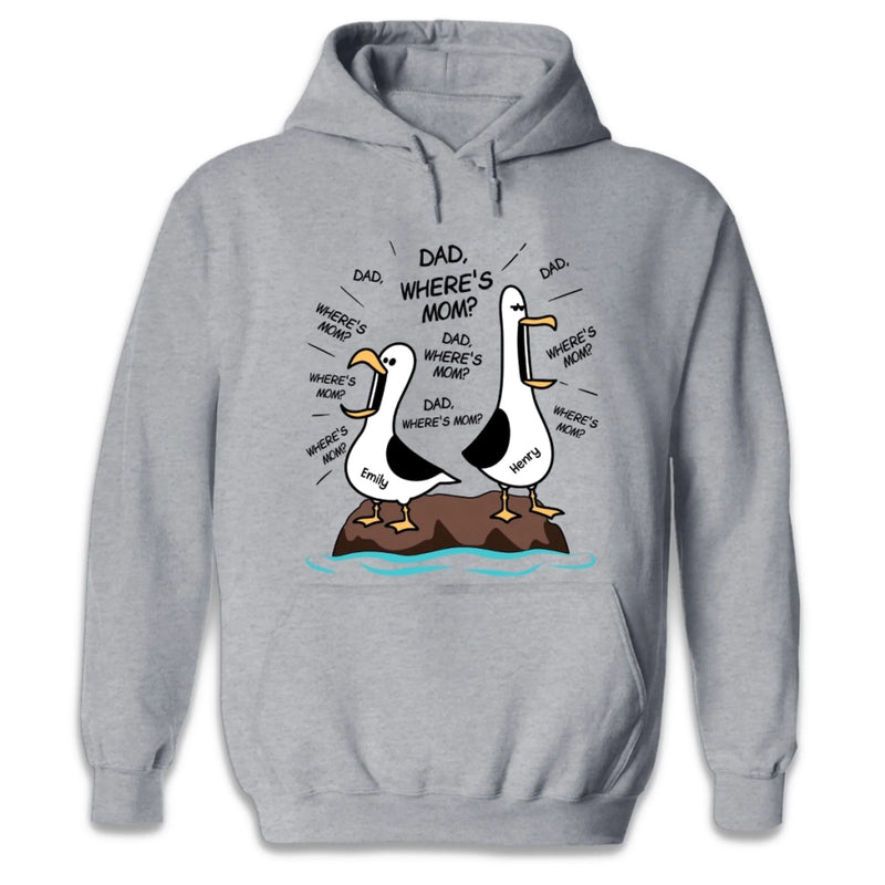 Personalized Unisex T-shirt, Hoodie – Funny Gifts For Dad, Grandpa – Dad Gull Energy Only