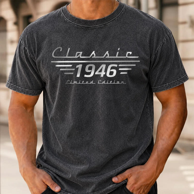 Personalized Washed Cotton T-shirt – Gifts For Dad, Grandpa – Forever Lucky To Have Dad