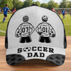 Personalized Baseball Cap – Gifts For Grandpa, Dad, Soccer Lovers – Eat Sleep Soccer Repeat