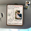 Personalized Photo Car Visor Clip – Gifts For Dad, Grandpa – Cherish Every Drive