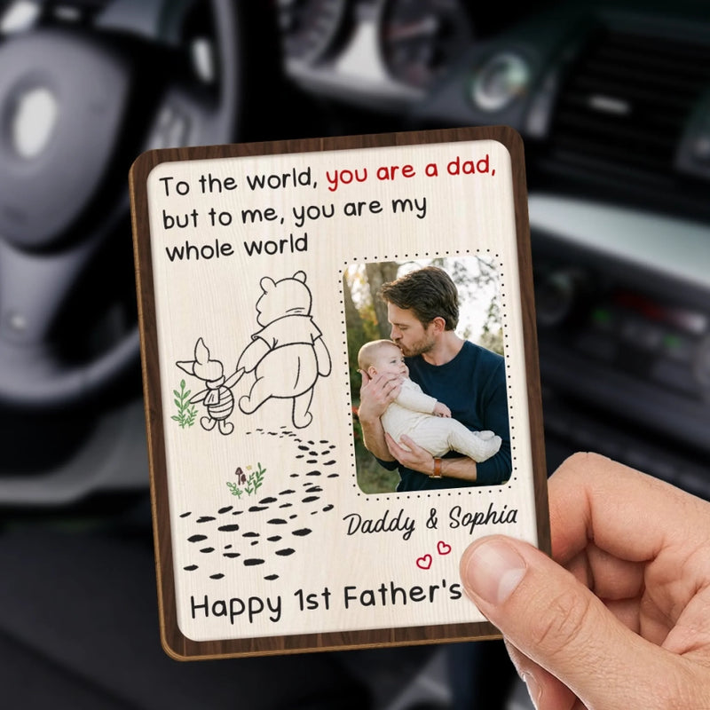 Personalized Photo Car Visor Clip – Gifts For Dad, Grandpa – Cherish Every Drive