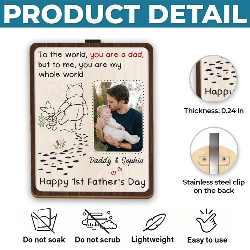 Personalized Photo Car Visor Clip – Gifts For Dad, Grandpa – Cherish Every Drive