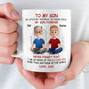 Personalized Mug – Father's Day Gifts For Son – Strong Roots, Strong Son