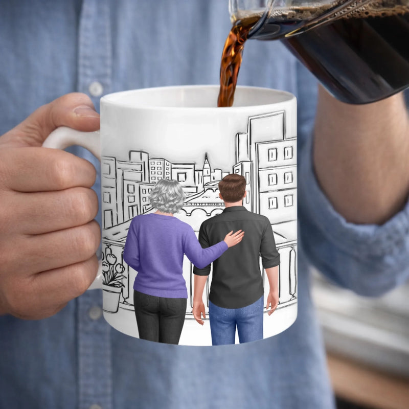 Personalized Mug – Father's Day Gifts For Son – So Proud Watching You Become A Dad