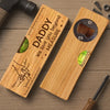 Personalized Wooden Bottle Opener With Built-in Spirit Level – Gifts For Grandpa, Dad – Dad Is Always The Answer