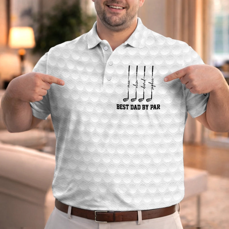 Personalized All Over Print Polo Shirt – Golf Gifts For Dad – Good Times And Tee Lines