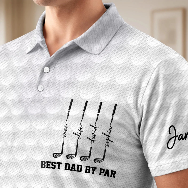 Personalized All Over Print Polo Shirt – Golf Gifts For Dad – Good Times And Tee Lines