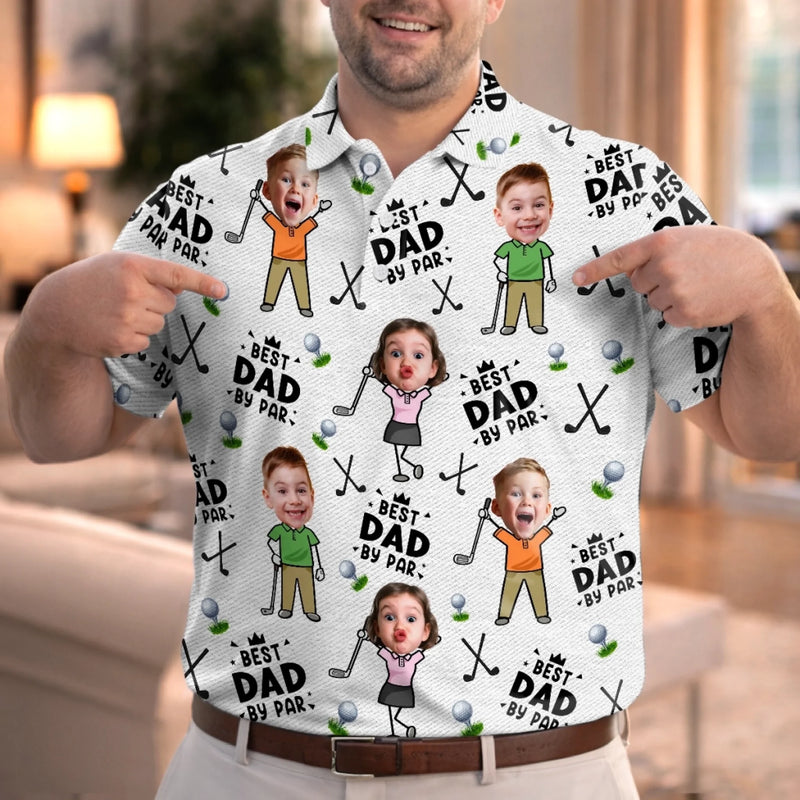 Personalized Photo All Over Print Polo Shirt – Golf Gifts For Dad – Every Round Is A New Opportunity