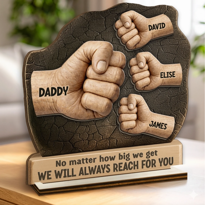 Personalized 2-Layered Wooden Plaque – Gifts For Dad, Grandpa – A Legacy Of Love