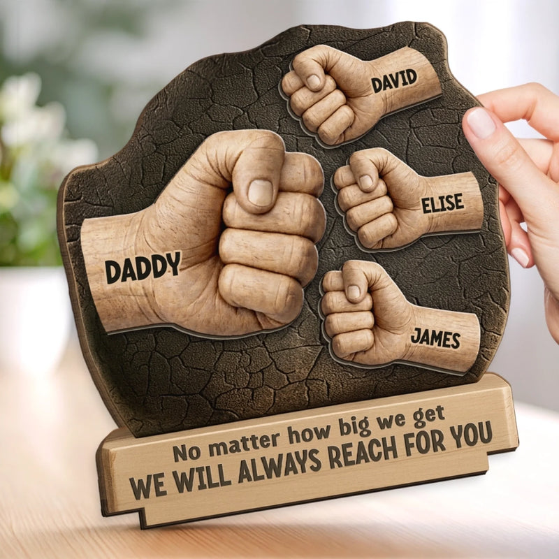 Personalized 2-Layered Wooden Plaque – Gifts For Dad, Grandpa – A Legacy Of Love
