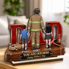 Personalized 2-Layered Wooden Plaque – Gifts For Dad, Grandpa – Courage Runs In The Family