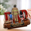 Personalized 2-Layered Wooden Plaque – Gifts For Dad, Grandpa – Courage Runs In The Family