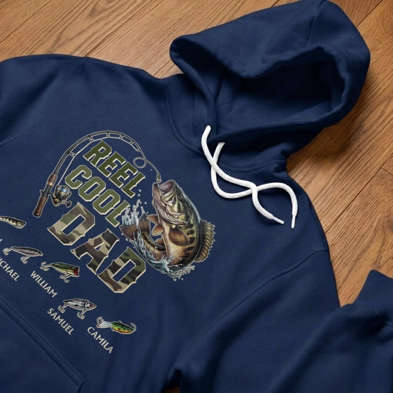 Personalized T-shirt, Hoodie – Gifts For Dad, Grandpa – Reel Men Fish