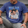 Personalized Photo Washed Cotton T-shirt – Gifts For Dad, Grandpa – Built Tough Loved Hard