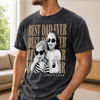 Personalized Photo Washed Cotton T-shirt – Gifts For Dad, Grandpa – Dad Makes Every Moment Better