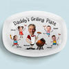 Personalized Grilling Plate – BBQ Gift For Dad – Daddy’s Grill Station