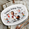 Personalized Grilling Plate – BBQ Gift For Dad – Daddy’s Grill Station