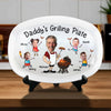Personalized Grilling Plate – BBQ Gift For Dad – Daddy’s Grill Station