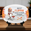 Personalized Grill Plate – BBQ Gift For Dad – King Of The Grill