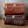 Personalized Leather Toiletry Bag – Father’s Day Gift For Dad – We Love You