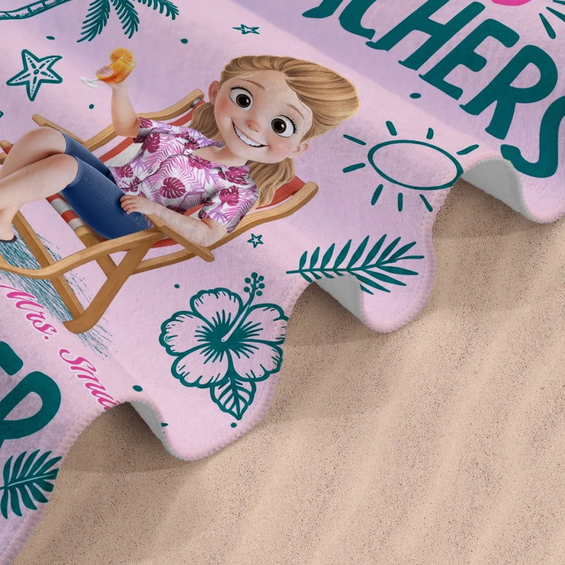 Personalized Beach Towel – Travel Gifts For Teachers – Summer Club Roll Call