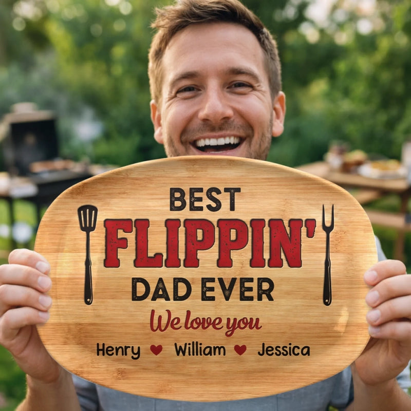 Personalized Platter – Father's Day Gifts For Dad, Grandpa – Smoke Meat Enjoy Life