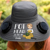Personalized Hat With Fans Solar Power – Gifts For Gardeners – Crazy Plant Lady Vibes