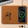 Personalized Photo Charging Mat – Birthday Gifts For Dad, Grandpa – Dad’s Love Never Misses