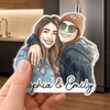 Personalized Photo Acrylic Fridge Magnet – Gifts For Women, Besties, Sisters, BFF – Friends Forever, No Matter What