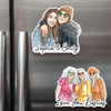 Personalized Photo Acrylic Fridge Magnet – Gifts For Women, Besties, Sisters, BFF – Friends Forever, No Matter What