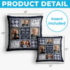 Personalized Photo Pillow – Memorial Sympathy Gifts For Loss Of Mom, Dad – Heaven Says Hello