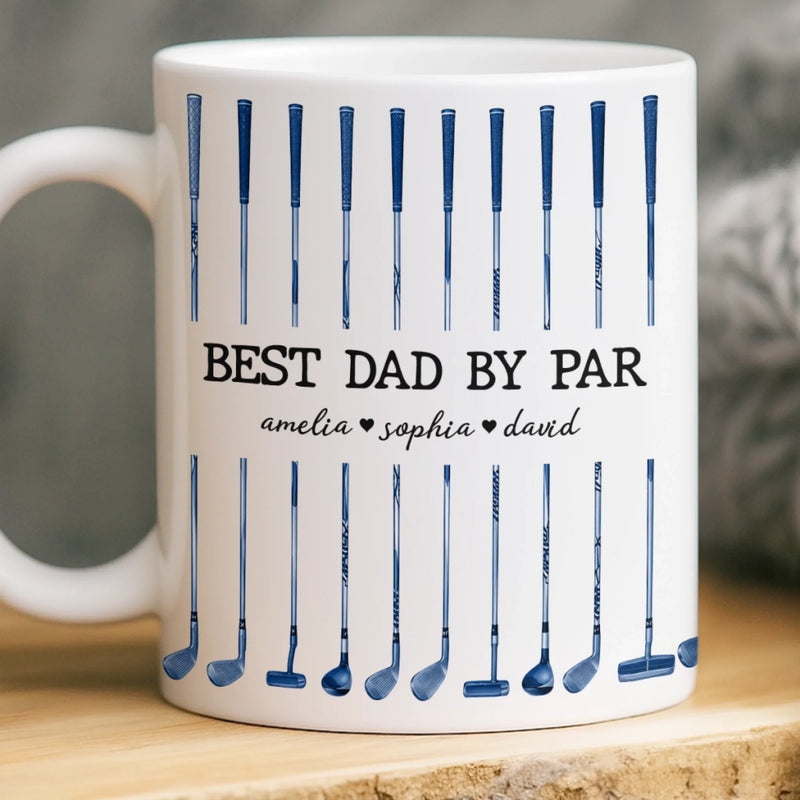 Personalized Mug – Golf Gifts For Dad, Grandpa – Golf More Worry Less
