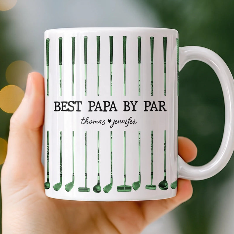 Personalized Mug – Golf Gifts For Dad, Grandpa – Golf More Worry Less