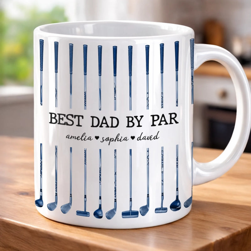 Personalized Mug – Golf Gifts For Dad, Grandpa – Golf More Worry Less
