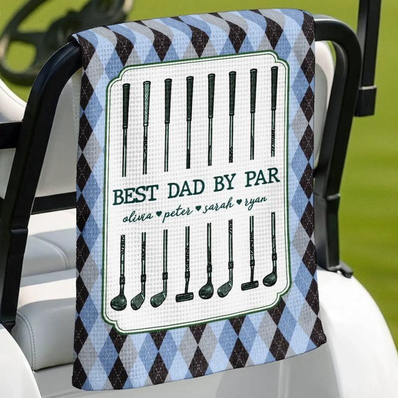 Personalized Golf Towel – Golf Gifts For Dad, Grandpa – Chasing Birdies All Day