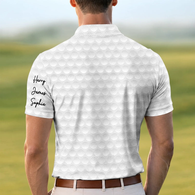 Personalized Polo Shirt – Golf Gifts For Dad, Grandpa – Born To Golf Forced To Work