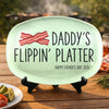 Personalized Platter – Birthday Gifts For Dad, Grandpa – Dad Serves Love Daily