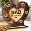 Personalized 2-Layered Wooden Plaque – Gifts For Dad, Grandpa – Dad Is My Everyday Hero