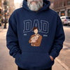 Personalized Photo T-shirt, Hoodie – Gifts For Dad, Grandpa – Dad Is The Heart Of Home