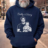 Personalized Photo T-shirt, Hoodie – Gifts For Dad, Grandpa – Family Man Forever