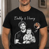 Personalized Photo T-shirt, Hoodie – Gifts For Dad, Grandpa – Family Man Forever