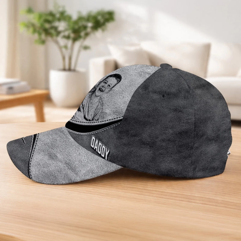 Personalized Photo Cap – Birthday Gifts For Dad, Grandpa – Family First Always